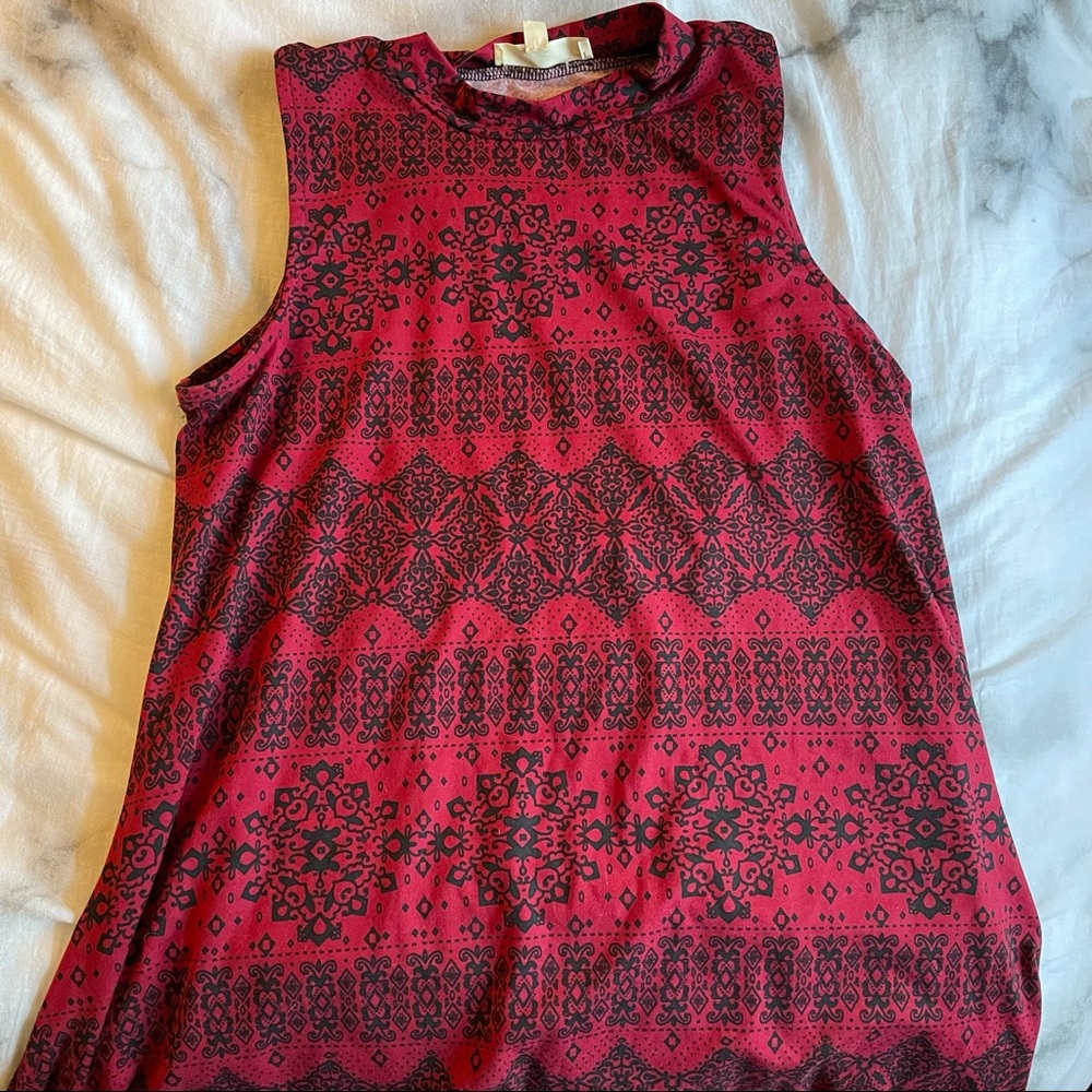 Sleeveless Mock Neck Dress